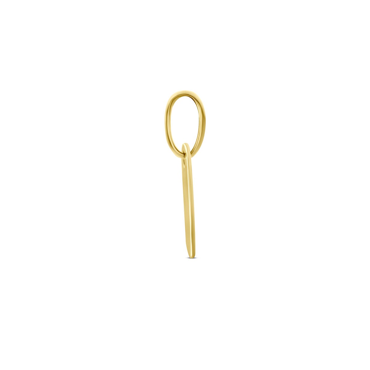 14k Gelbgold Gravur-Anhänger quadratisch