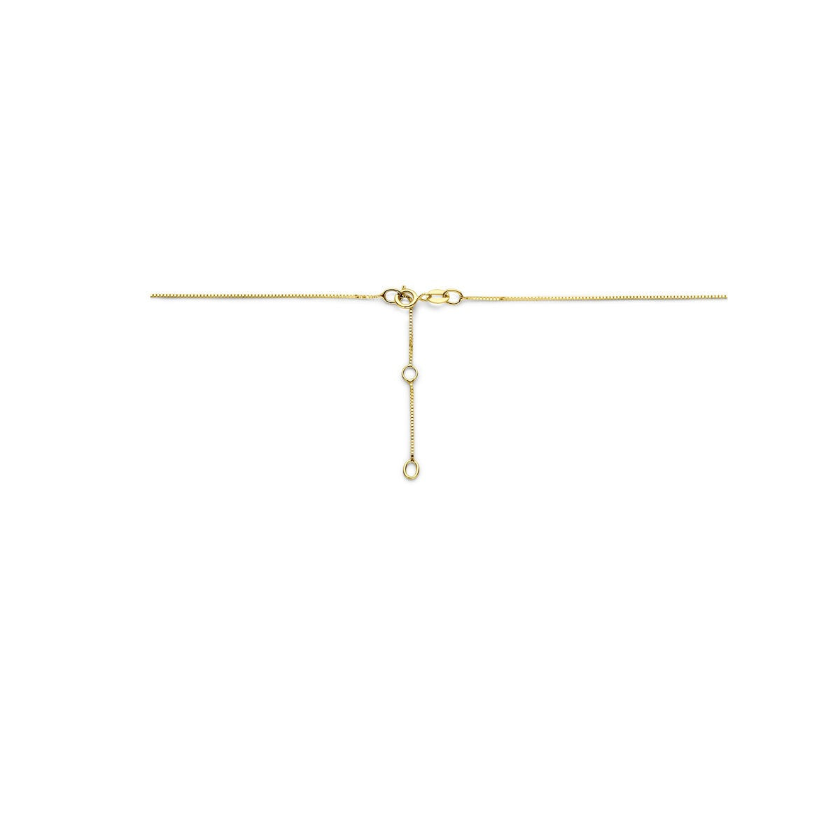 Goldhalskette 14k mit Zirkonia – Entourage-Fassung