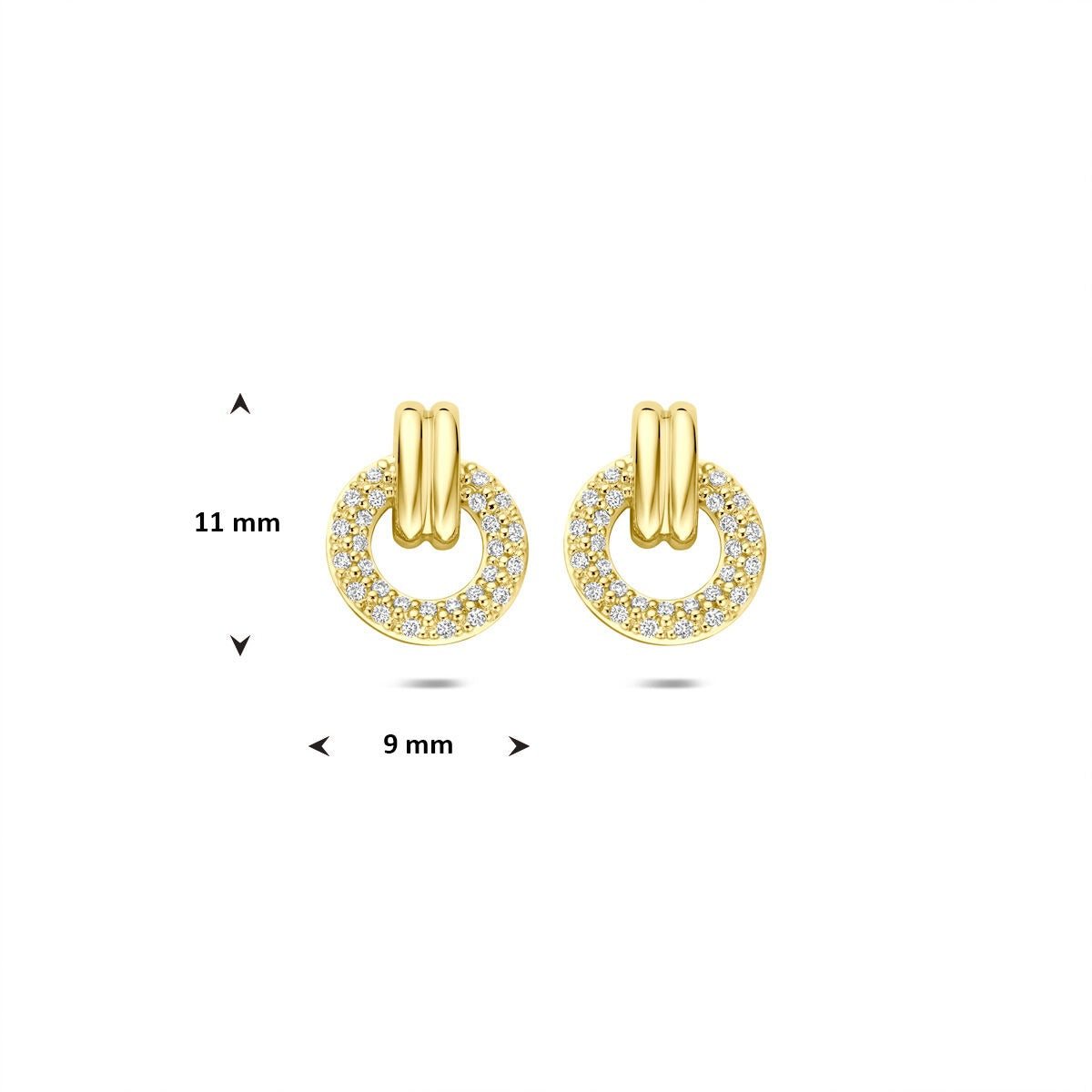 Goldohrstecker 14K mit Brillant