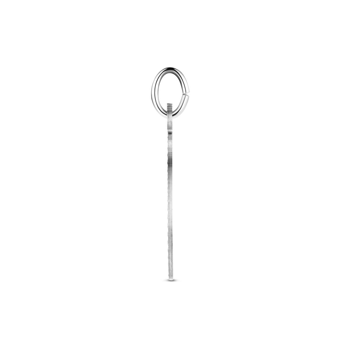 Silberner Gravur-Anhänger – Rhodiniertes 925er Silber 26 mm