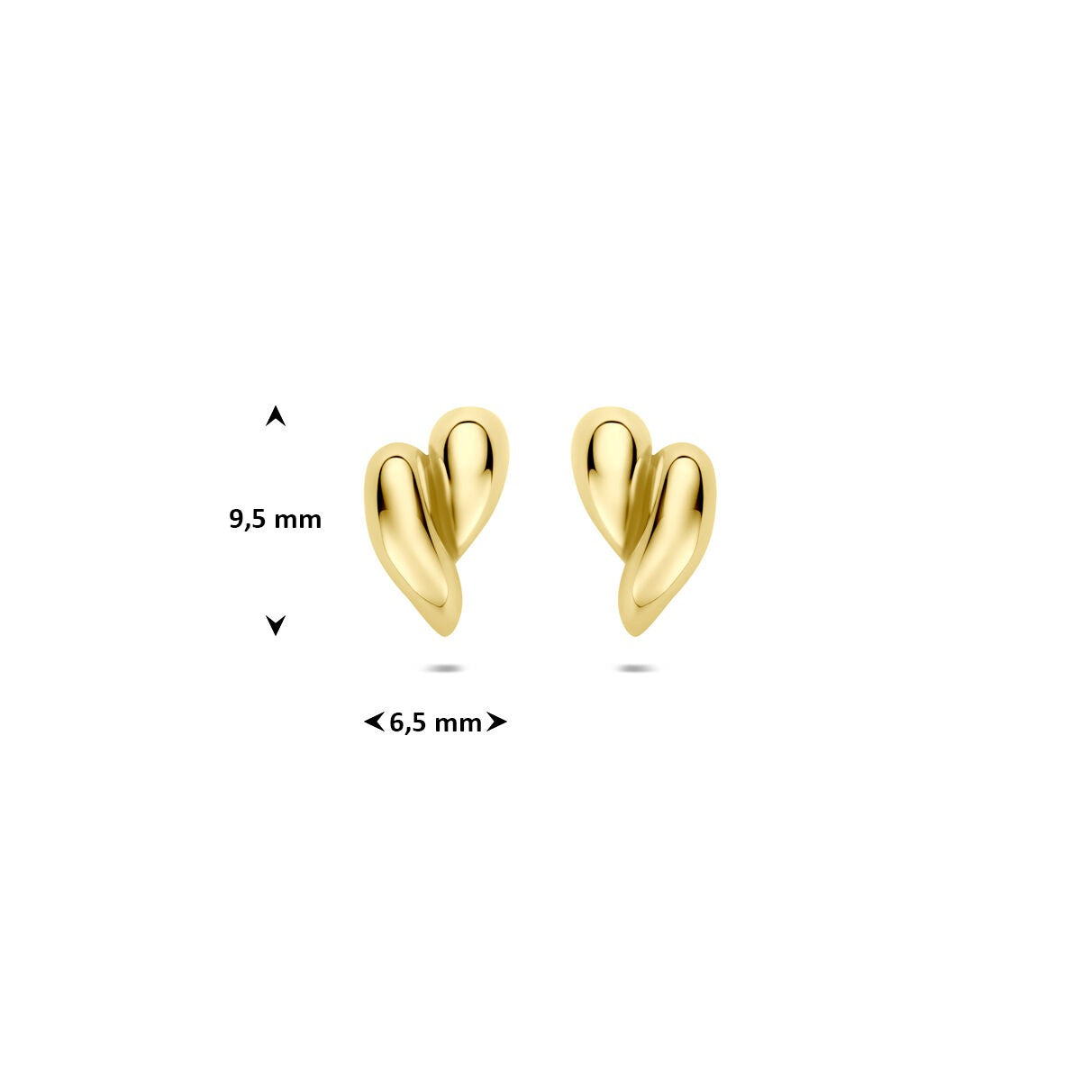 9 Karat Gelbgold Steckerohrringe