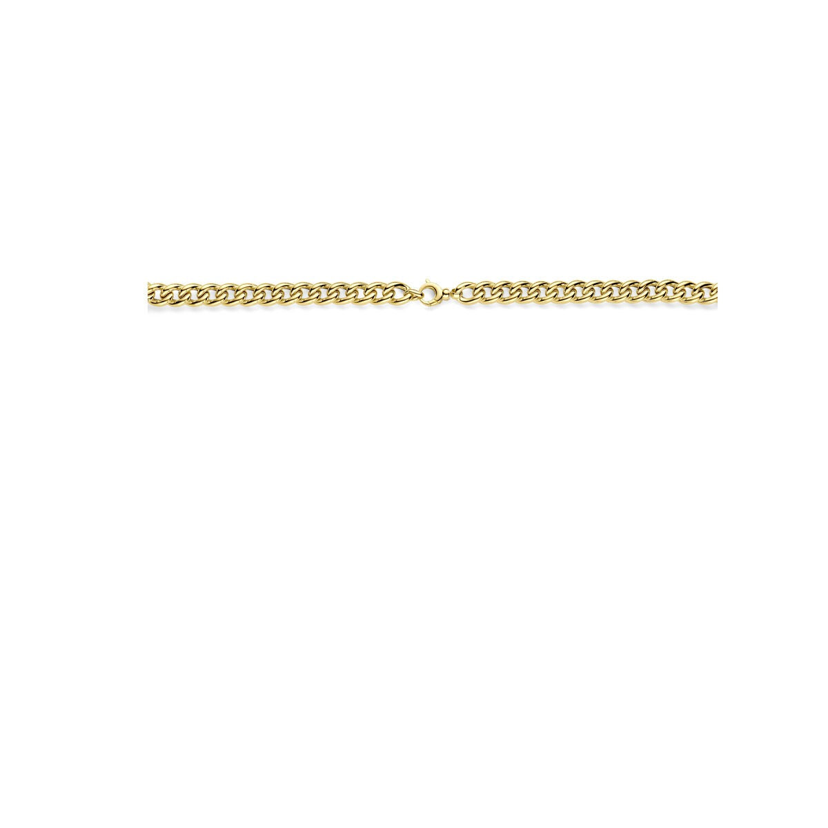 14k Bicolor Gelb- und Weißgold Collier mit Diamant