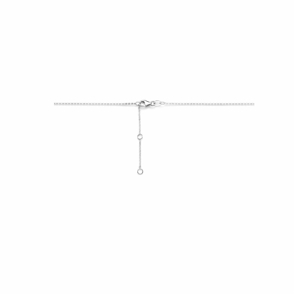 14k Weißgold Collier mit Diamanten