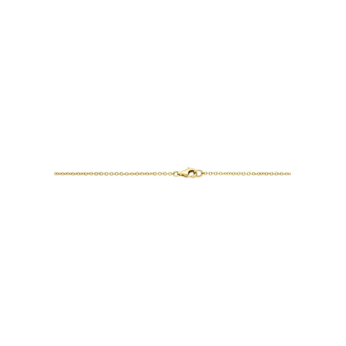 14K zweifarbige Goldkette mit Diamant 0,80 Karat