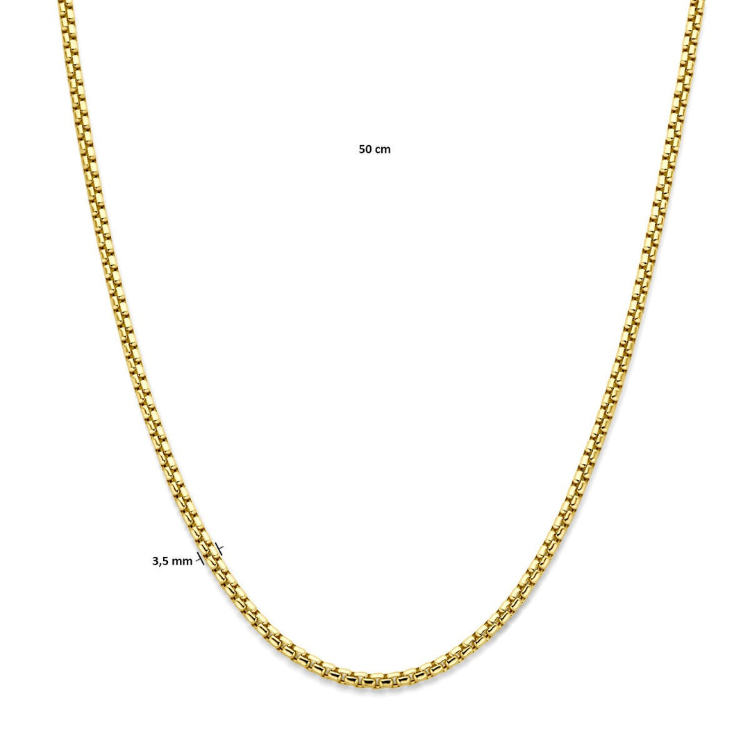 14 K Gelbgoldkette Venezianische Gliederkette