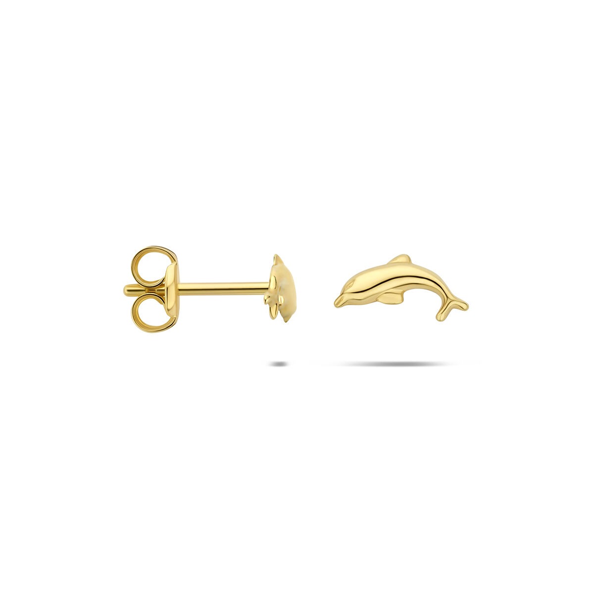 9 Karat Gelbgold Ohrstecker Delfin