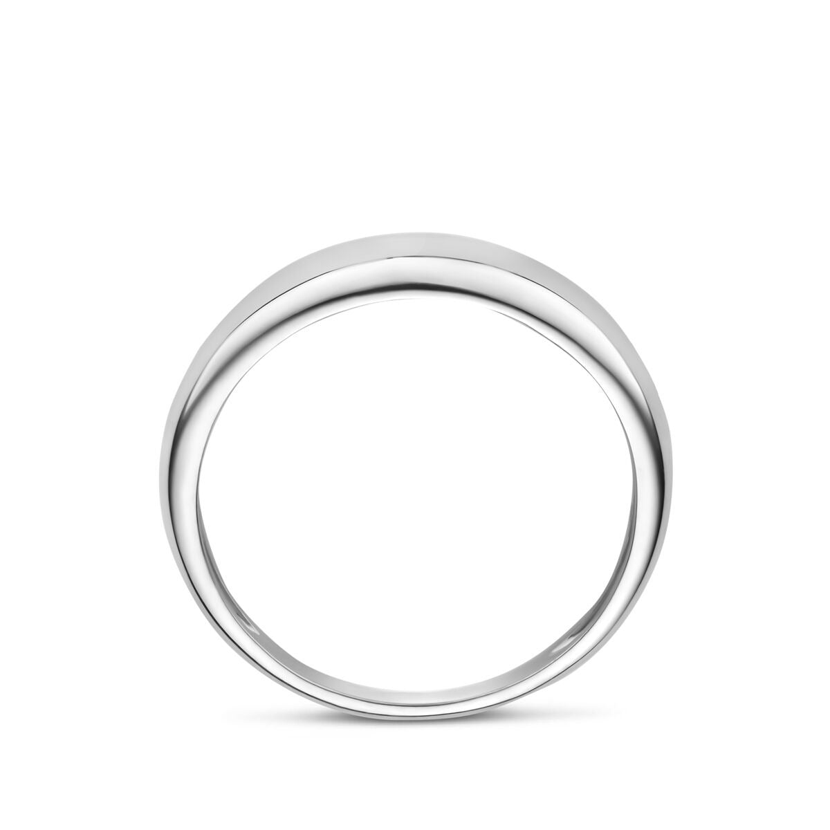 Rhodinierter Damenring aus 925er Silber