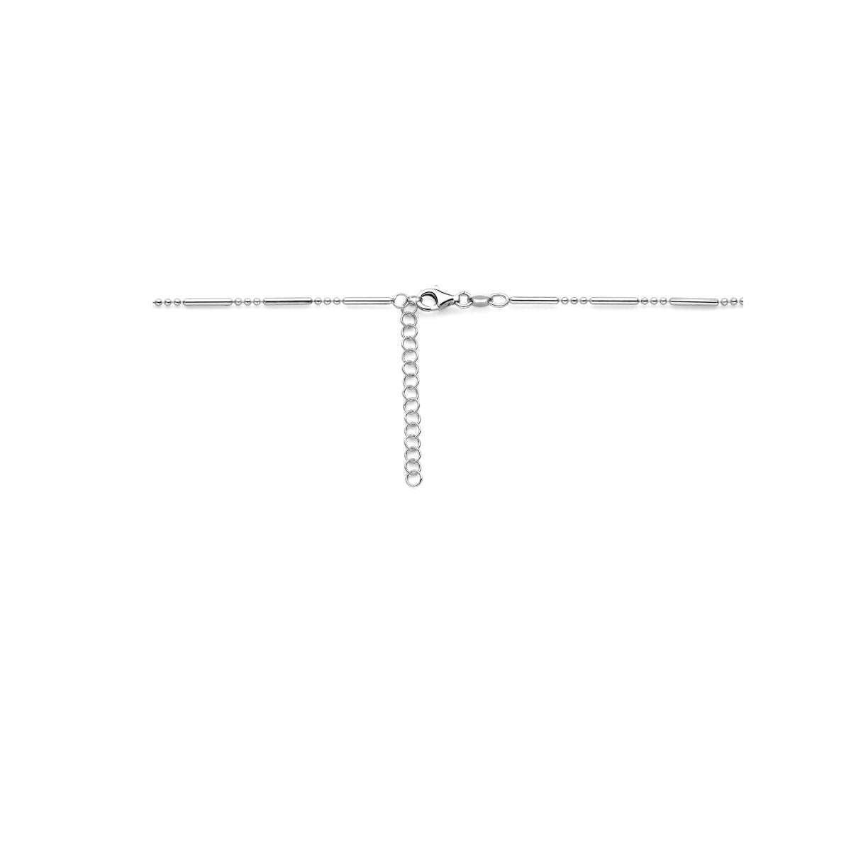 Rhodinierte Silber-Damenkette ohne Anhänger 1,5 mm 41 + 4 cm