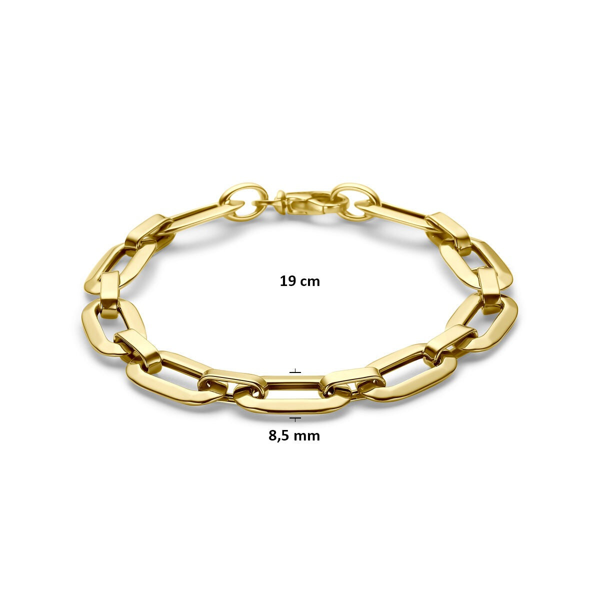 14 Karat Gelbgold Ankerkette Armband