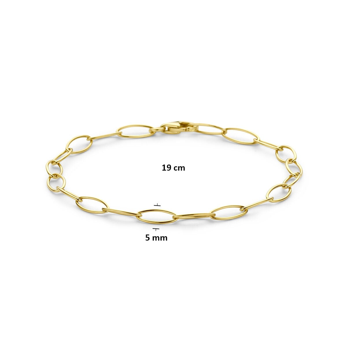 14k Gelbgold Ankergliedarmband