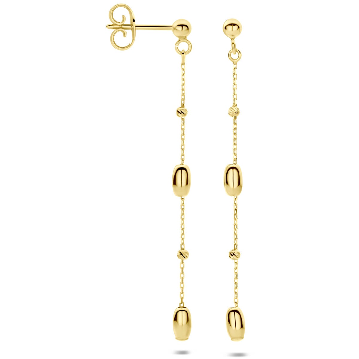 14 Karat Gelbgold Ohrhänger 50 mm