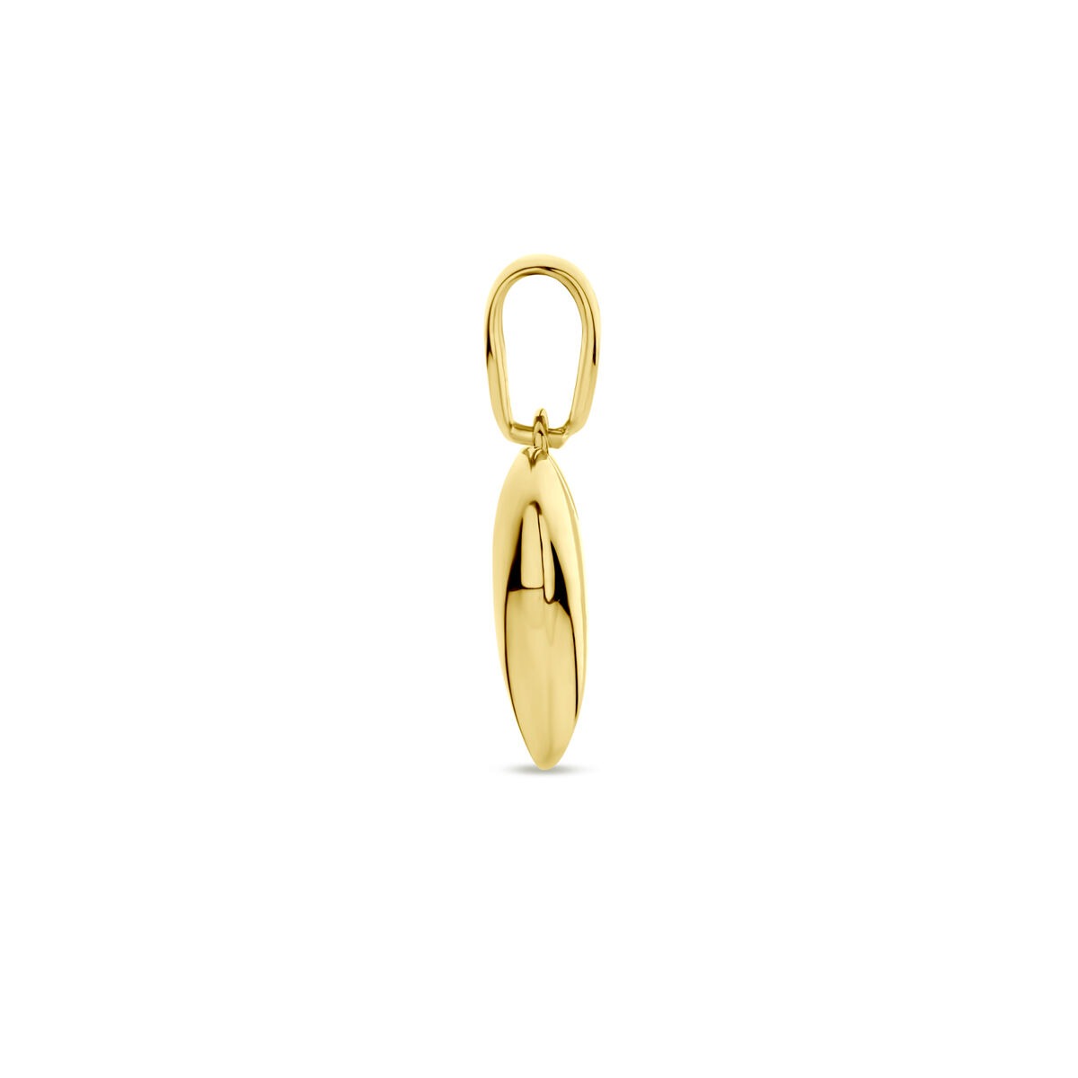 14k Gelbgold-Herzanhänger – Symbol für Liebe und Eleganz