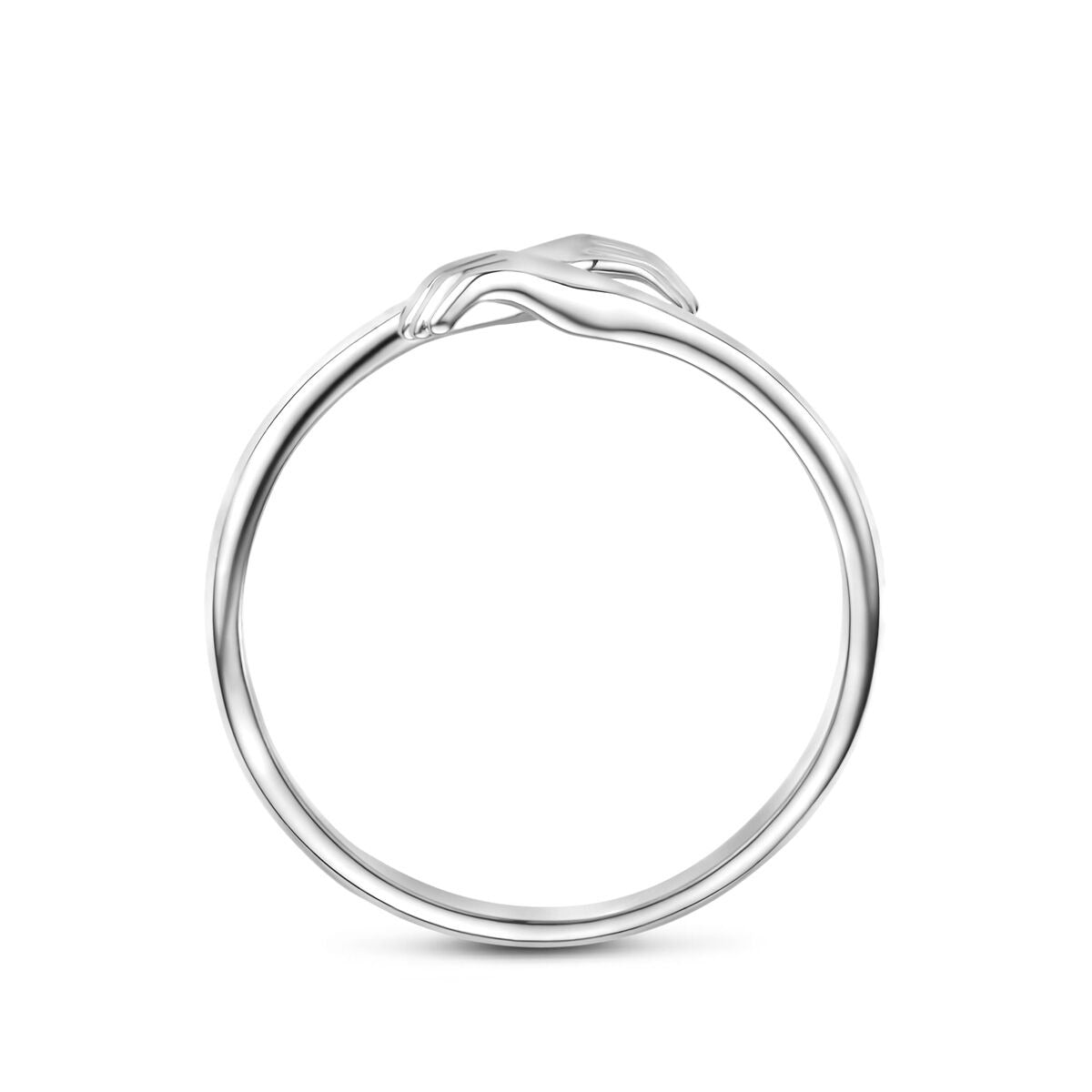 Rhodinierter 925er Silber Damenring