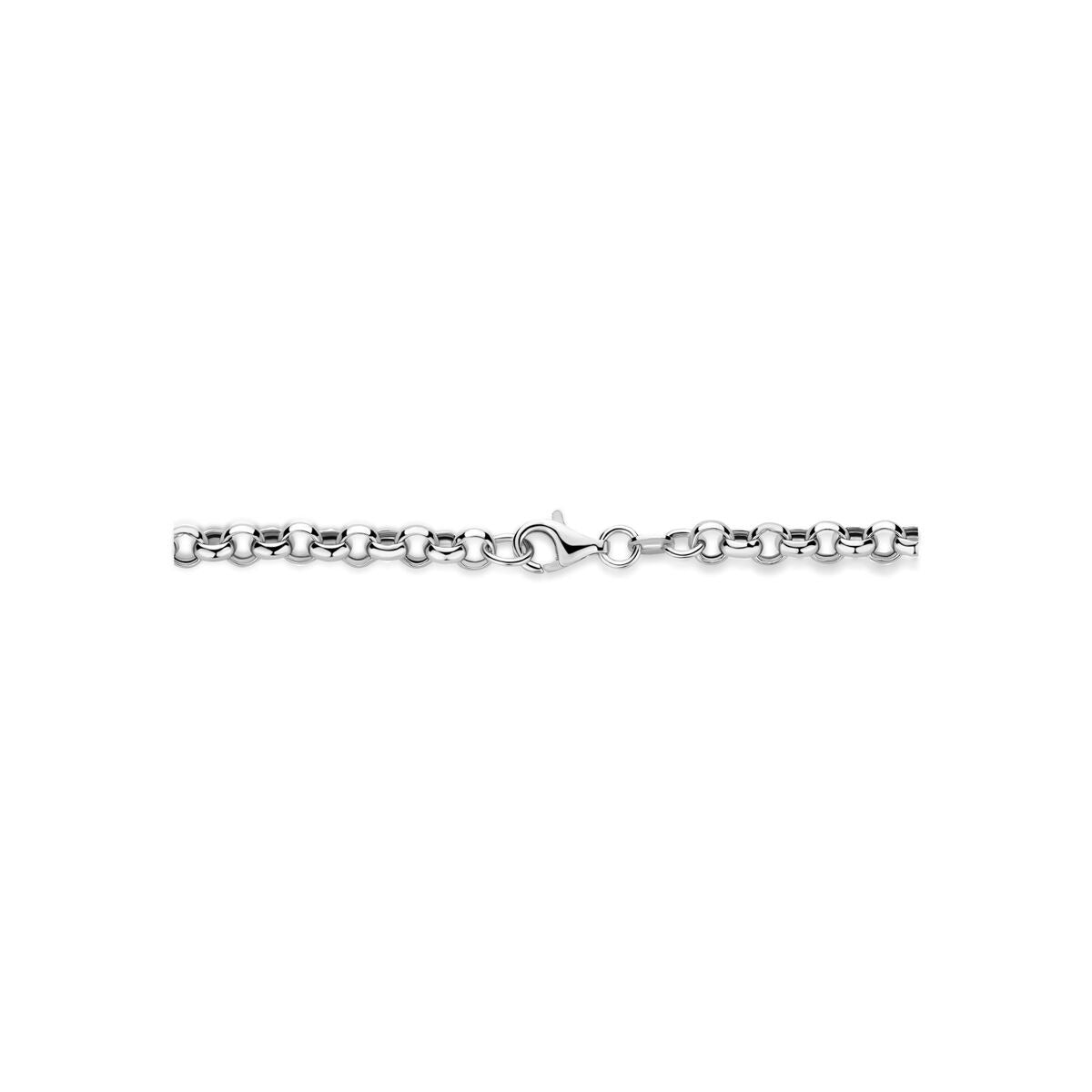 Rhodiniertes 925er Silber Y-Collier mit Verbinder 46 cm