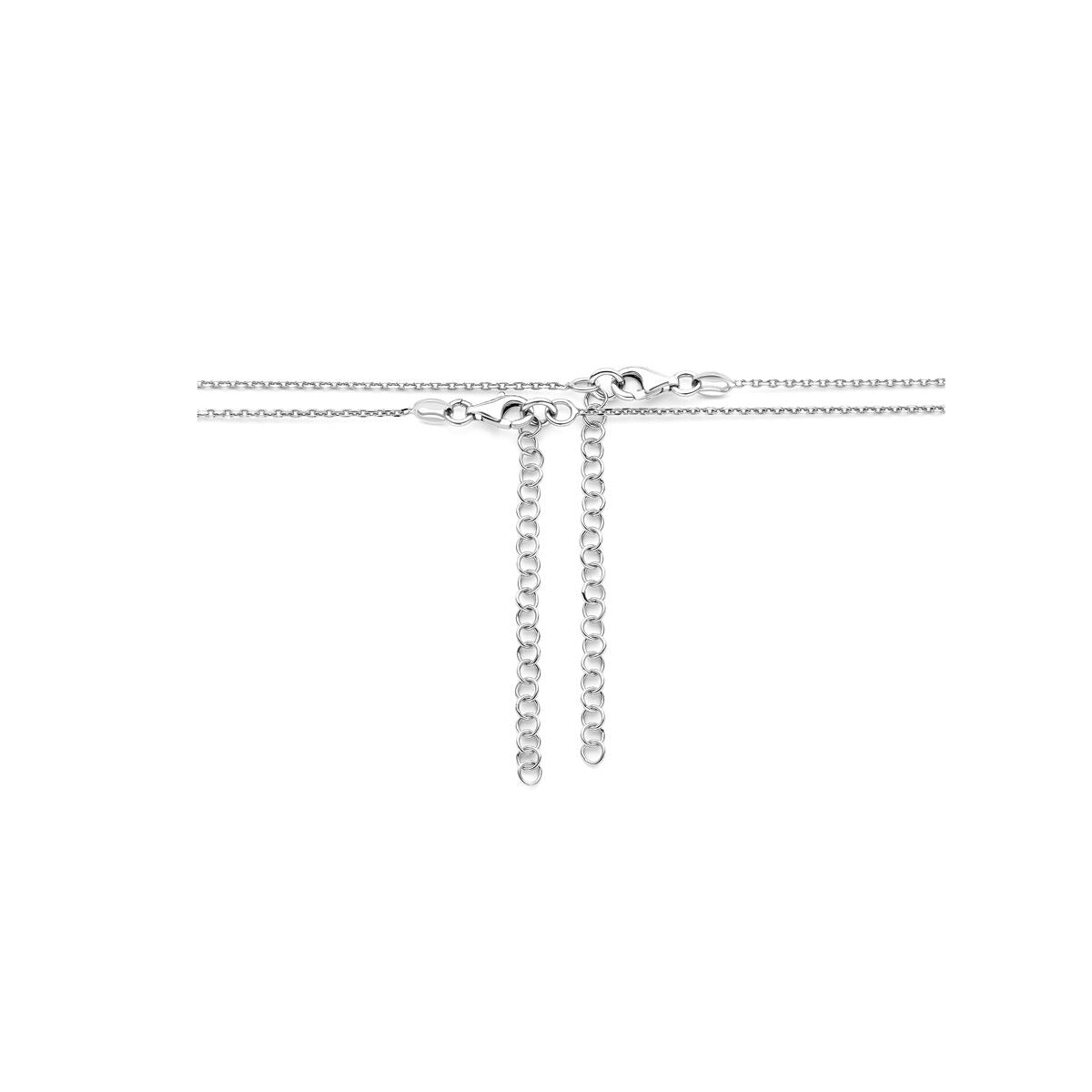 Silberne Freundschaftskette mit Herzchen – rhodiniertes 925er Silber