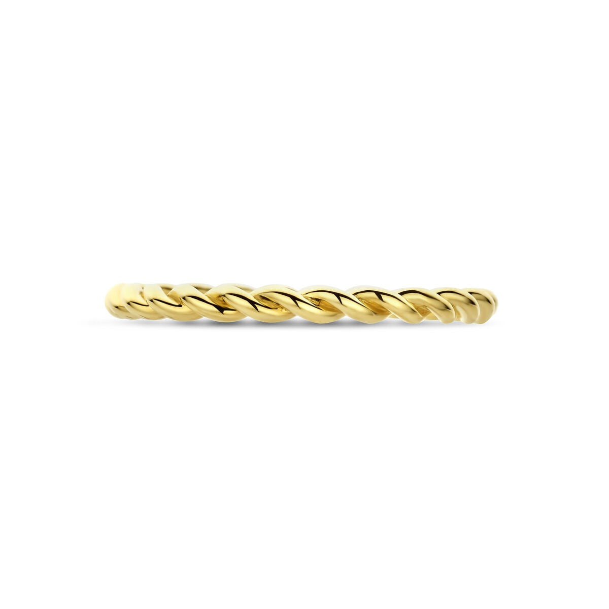 9 Karat Gelbgold Ansteckring Gedreht 2 mm