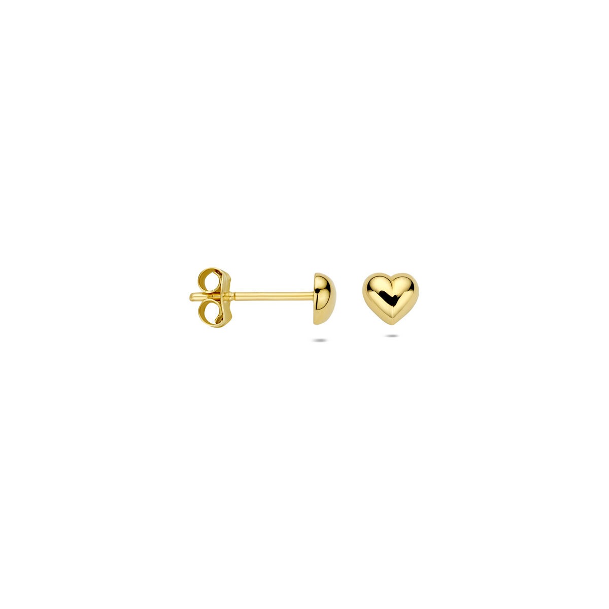 9 K Gelbgold-Ohrstecker Herz
