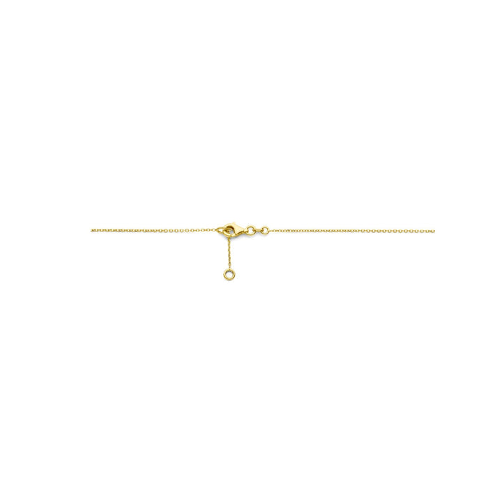 Halskette London Blau und Blautopas 45 - 47 cm 14K Gelbgold