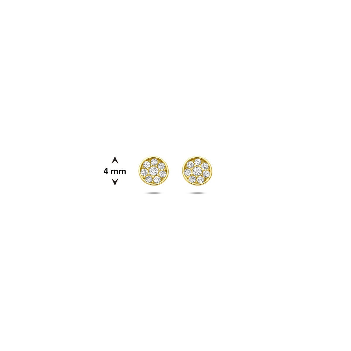 Ohrstecker Zirkonia 14K Gelbgold