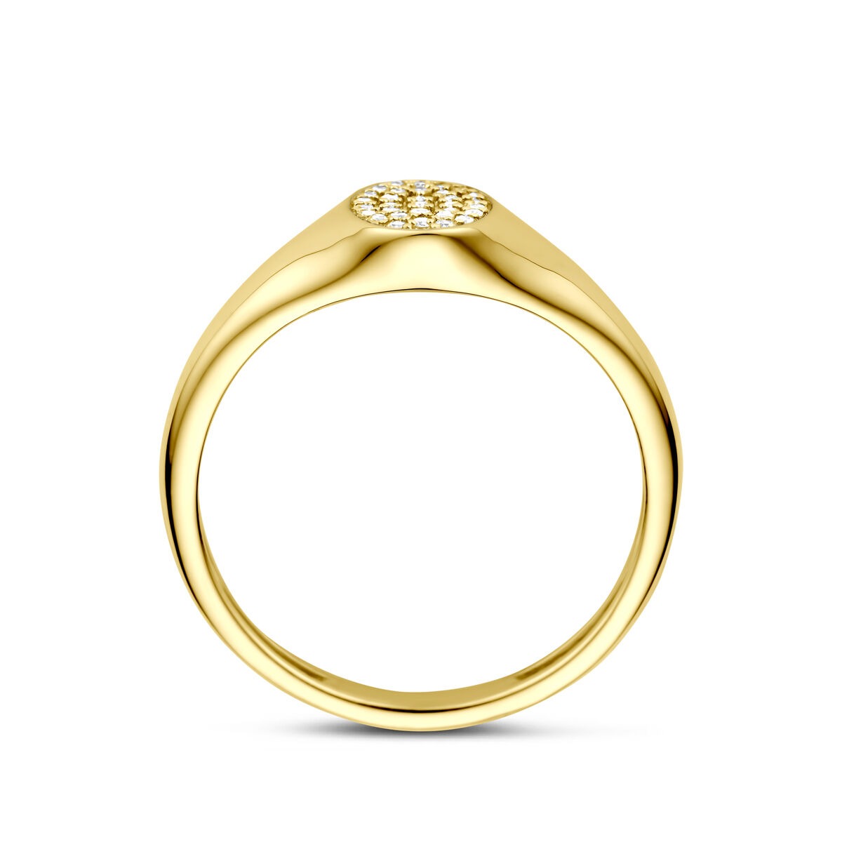 Goldring mit Diamant 14k Damen