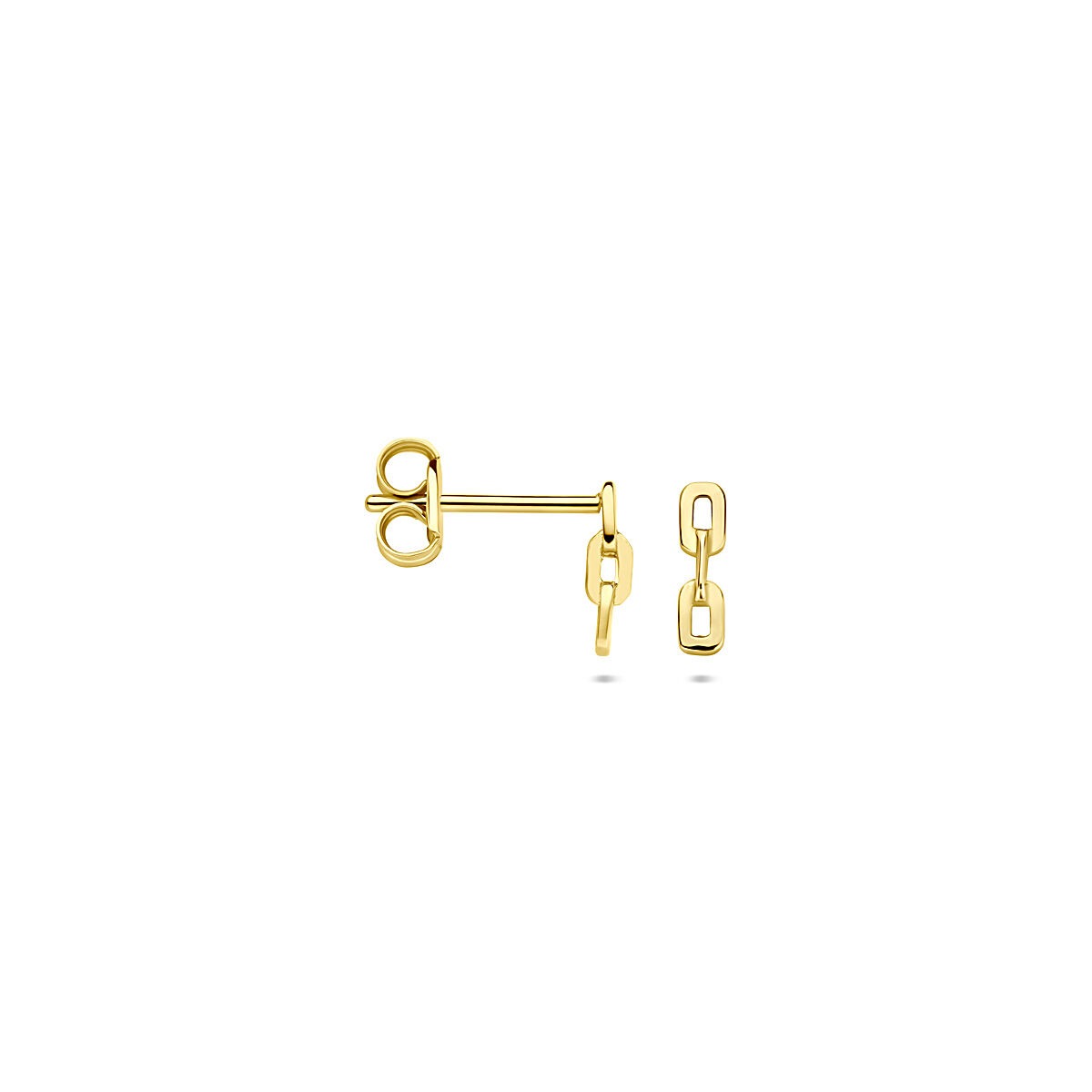 14K Gelbgold Ohrstecker in Stabform – 7 x 2 mm