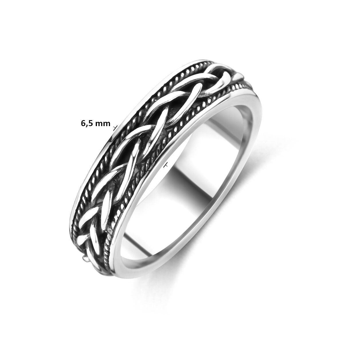 Oxidierter Herrenring aus Silber – dezenter 925er Silberring mit kernigem Look