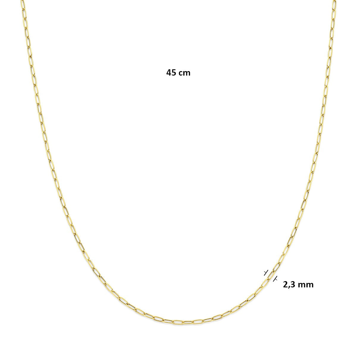 14 Karat Gelbgold Collier mit Ankergliedern
