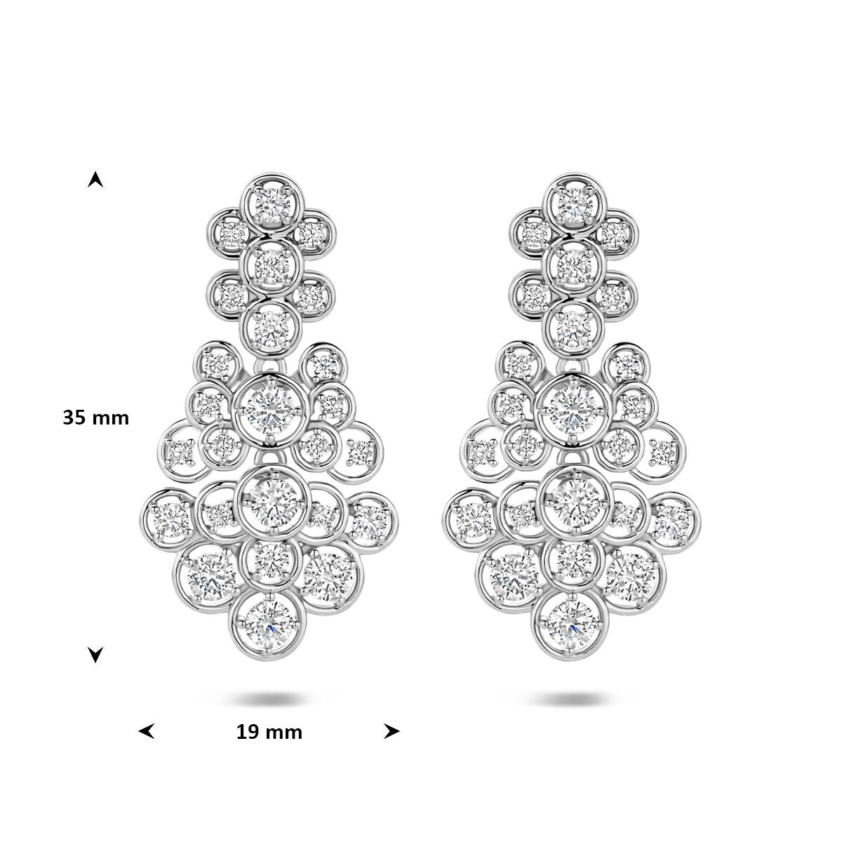 Ohrhänger aus 925er Silber mit Zirkonia
