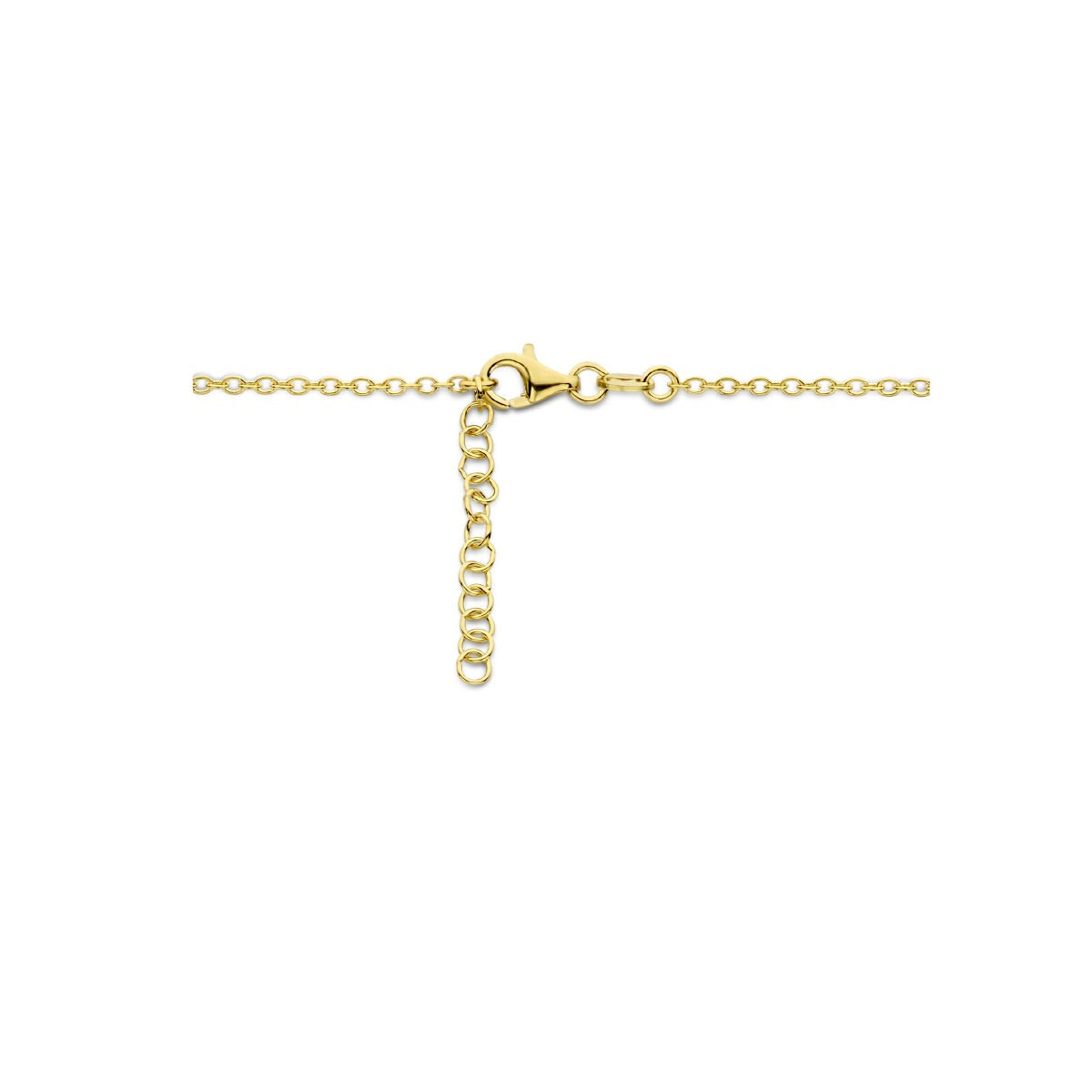 Gelbgold vergoldete 925er Silber Halskette mit Herz und Unendlichkeitszeichen