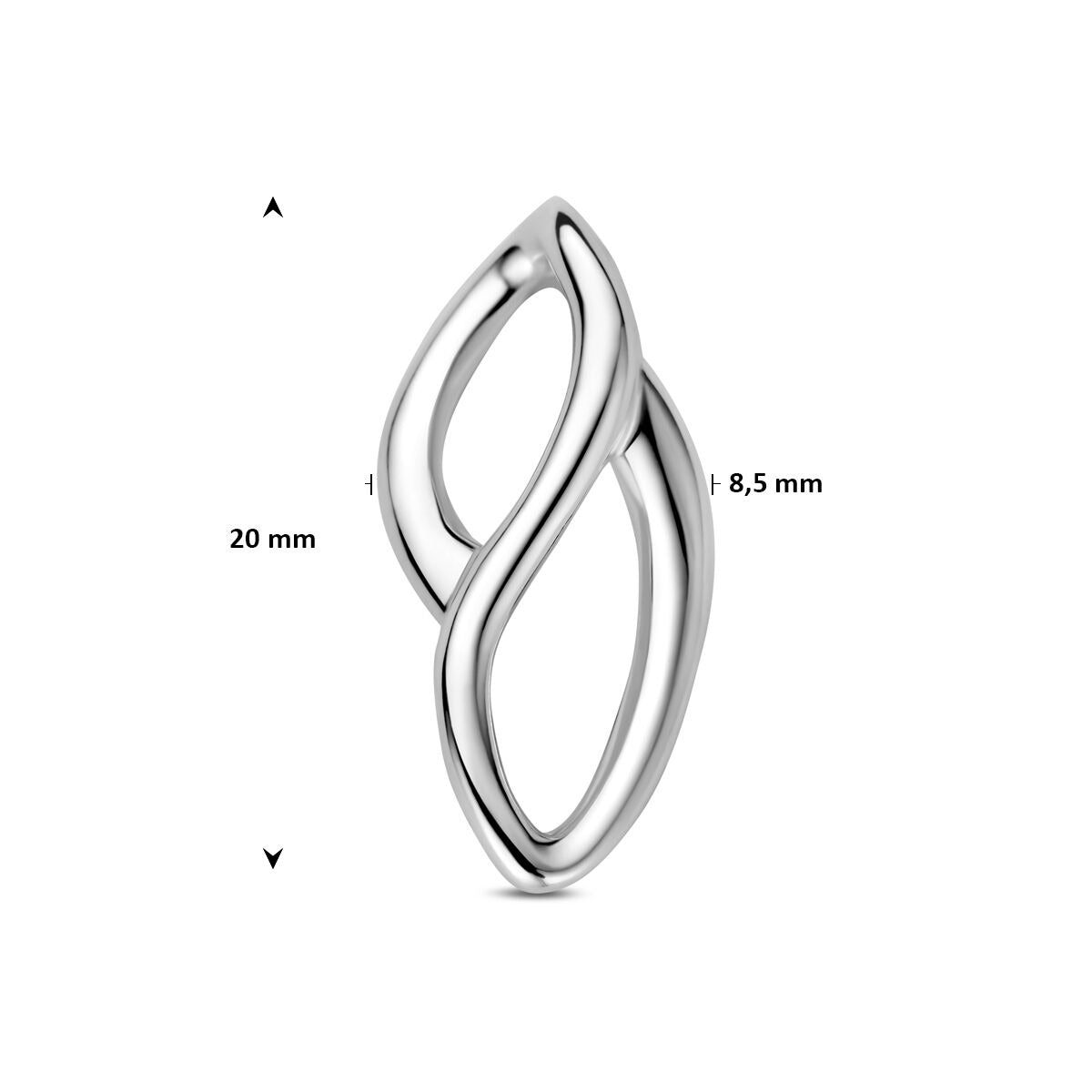 Rhodinierter Anhänger aus 925er Silber