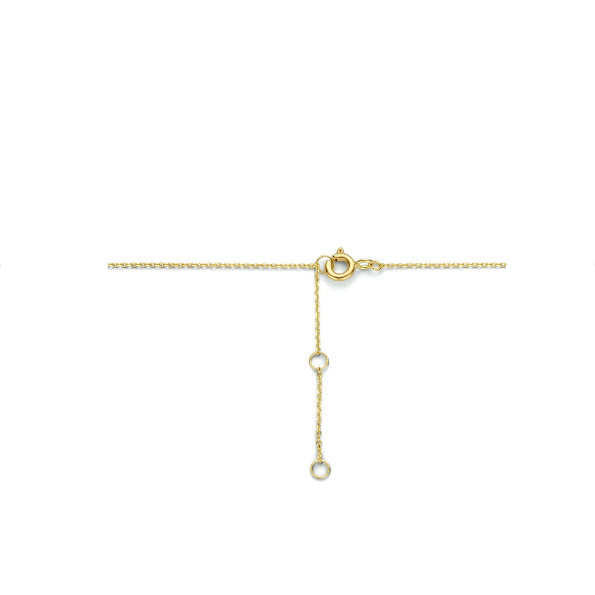 9K Gelbgoldkette mit doppelten Ringen