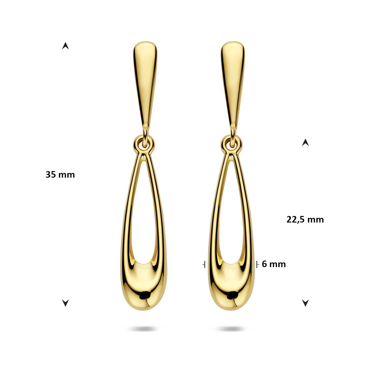 14K Gelbgold-Ohrhänger Damen