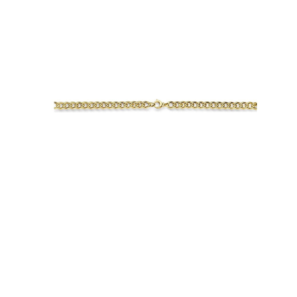 14k Bicolor Gelb- und Weißgold Collier mit Diamant