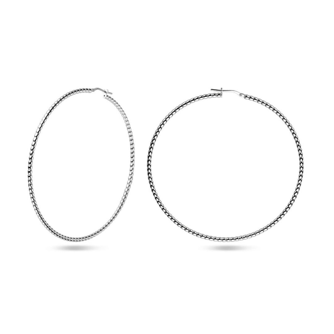 Ohrringe 2,5 mm Silber rhodiniert