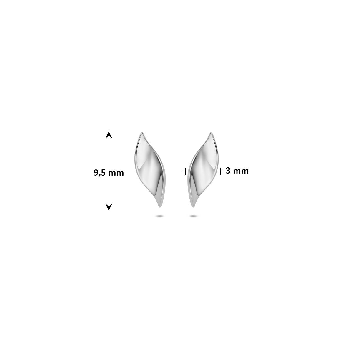 Rhodinierte 925er Silberohrstecker