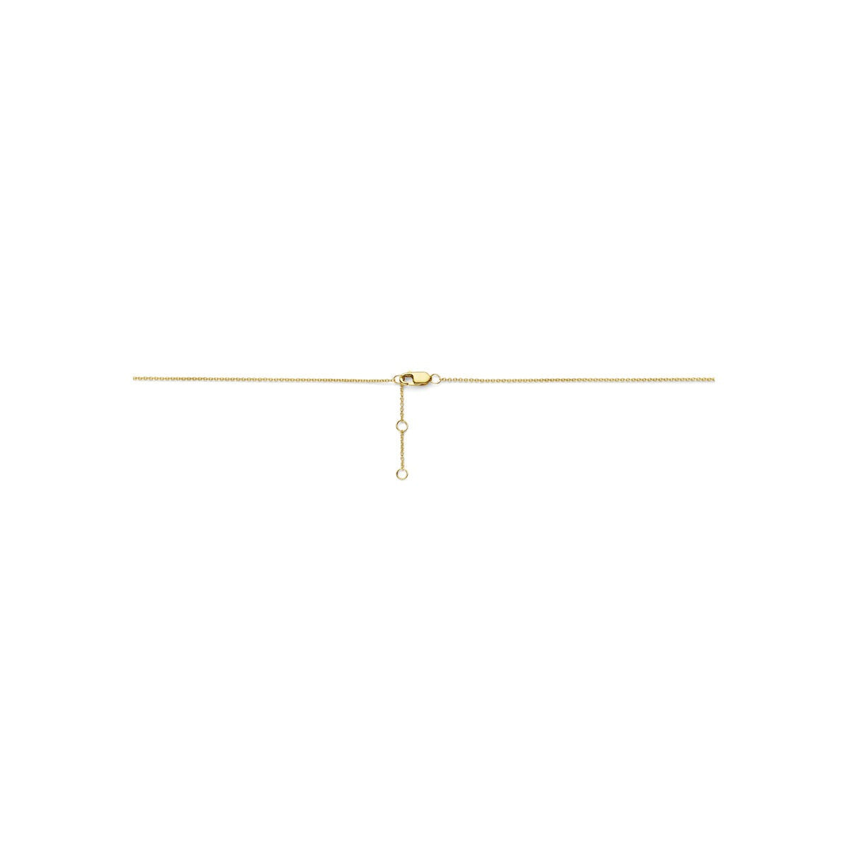 14k Gelbgoldcollier mit Diamant