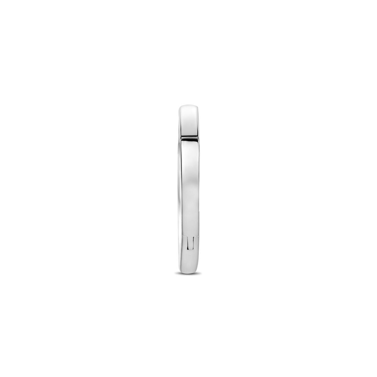 Rhodinierter Sterling-Silber-Verbinder Herz
