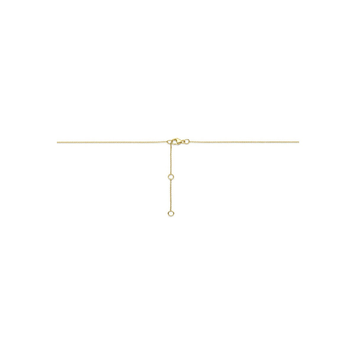 14k Goldkette mit im Labor gezüchtetem Diamanten