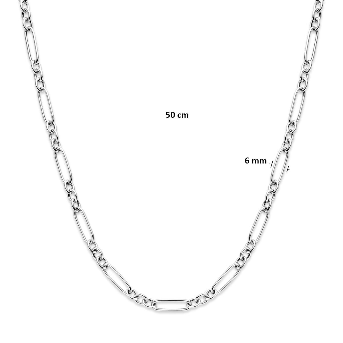 Silberne Ankerkette – rhodiniertes 925er Silber
