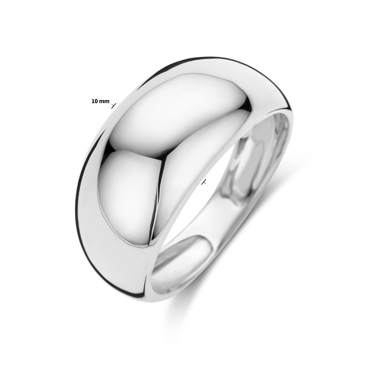 925er Damenring aus Silber – 10 mm breit