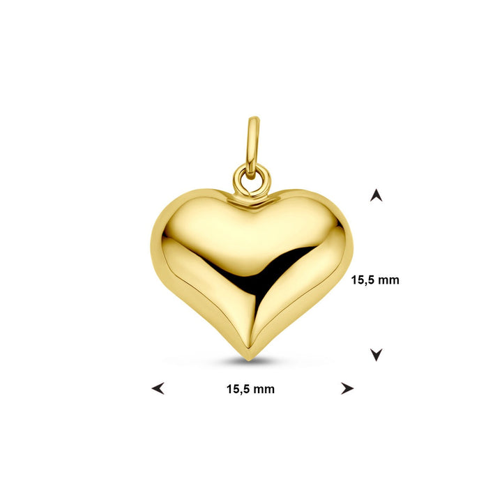 Anhänger Herz 14K Gelbgold