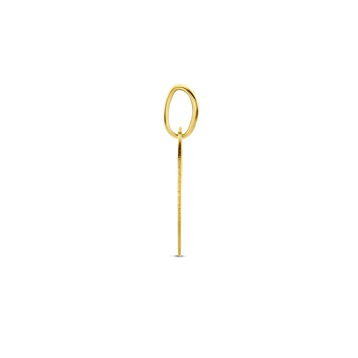Gravur-Anhänger oval – 9K Gelbgoldfarben