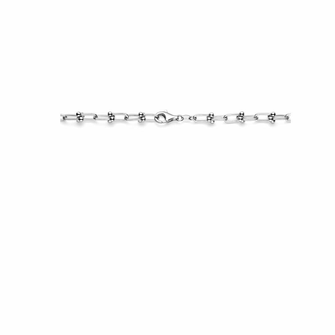 Halskette 6,5 mm 43 cm Silber rhodiniert