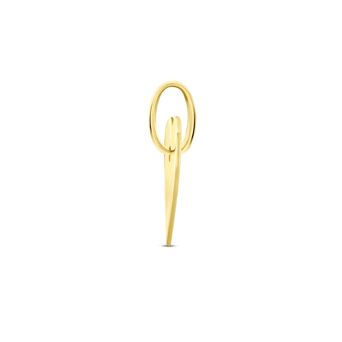 Gelbgoldfarbener Gravur-Anhänger Herz – 9k