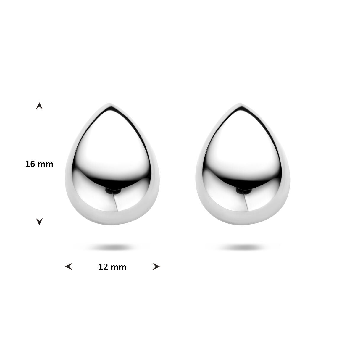 Ohrstecker aus Silber in Tropfenform – elegante Schlichtheit