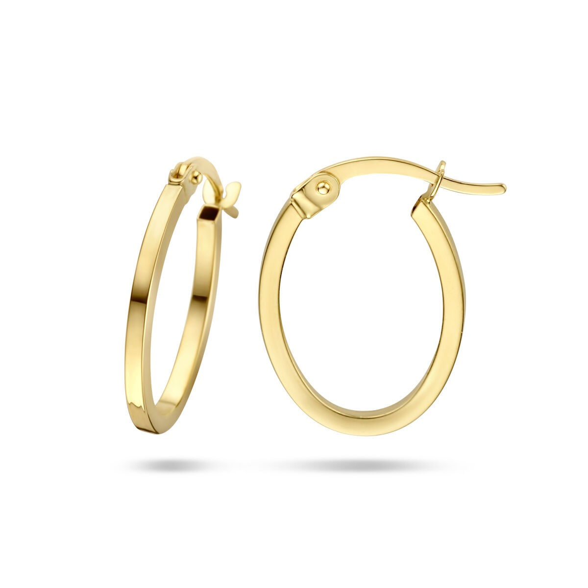 Gelbgoldfarbene Ohrringe – 9 Karat