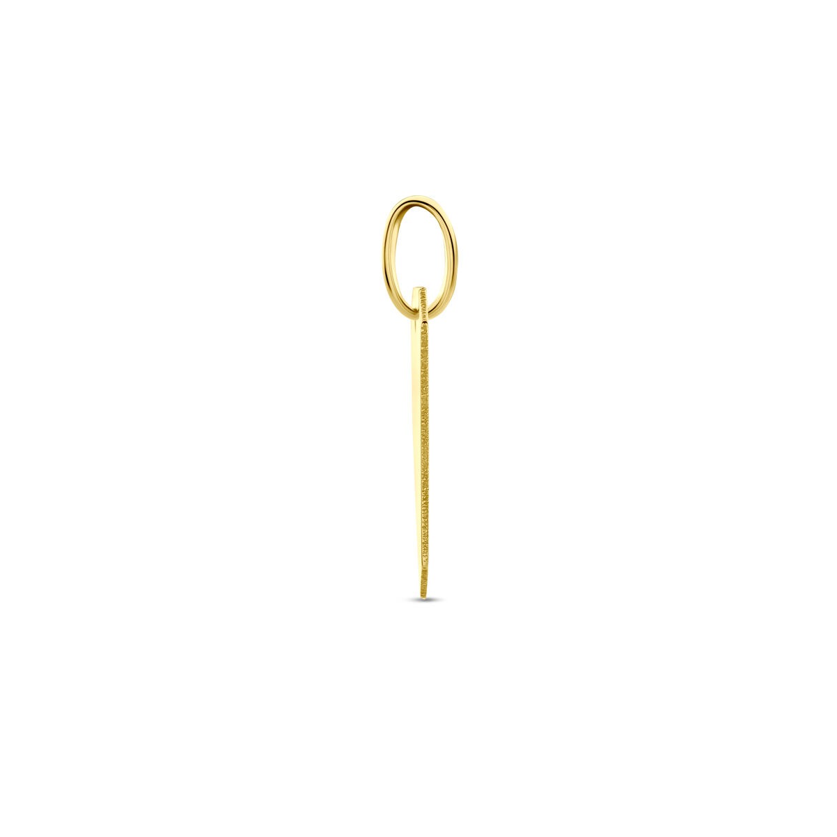 Gelbgoldfarbener Gravur-Anhänger – 9K