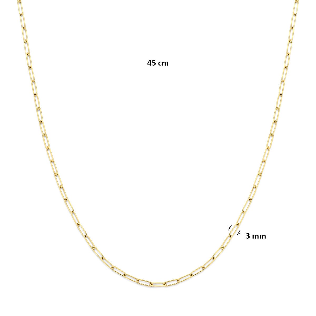 14 Karat Gelbgold Collier mit Ankerkette