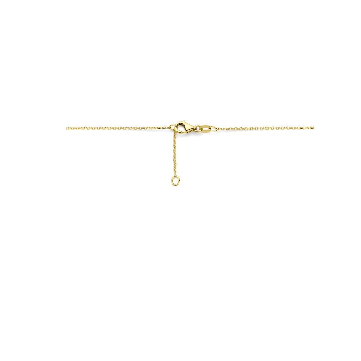 14 Karat Gelbgoldcollier mit blauem Topas