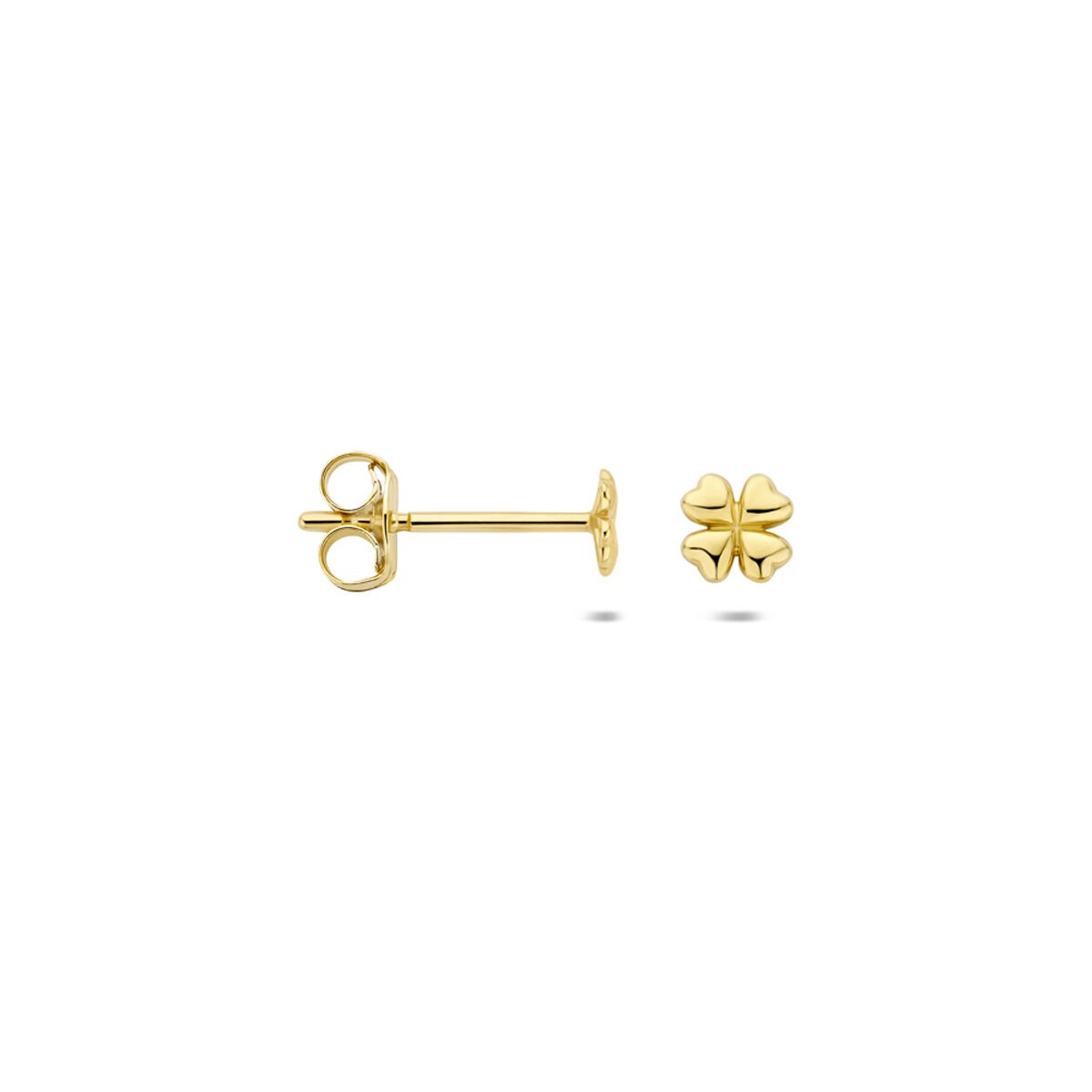 9k Gelbgold Ohrstecker Kleeblatt